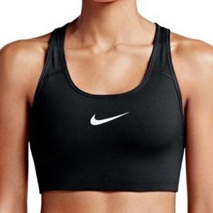 Nike Swoosh Dri-fit Sports Bra In Black Size Small